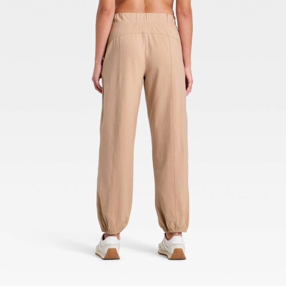 Women's Washed Jersey Jogger Pants - JoyLab Light Taupe S - Picture 2 of 4